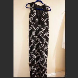 Black and white Aidan Mattox Gown